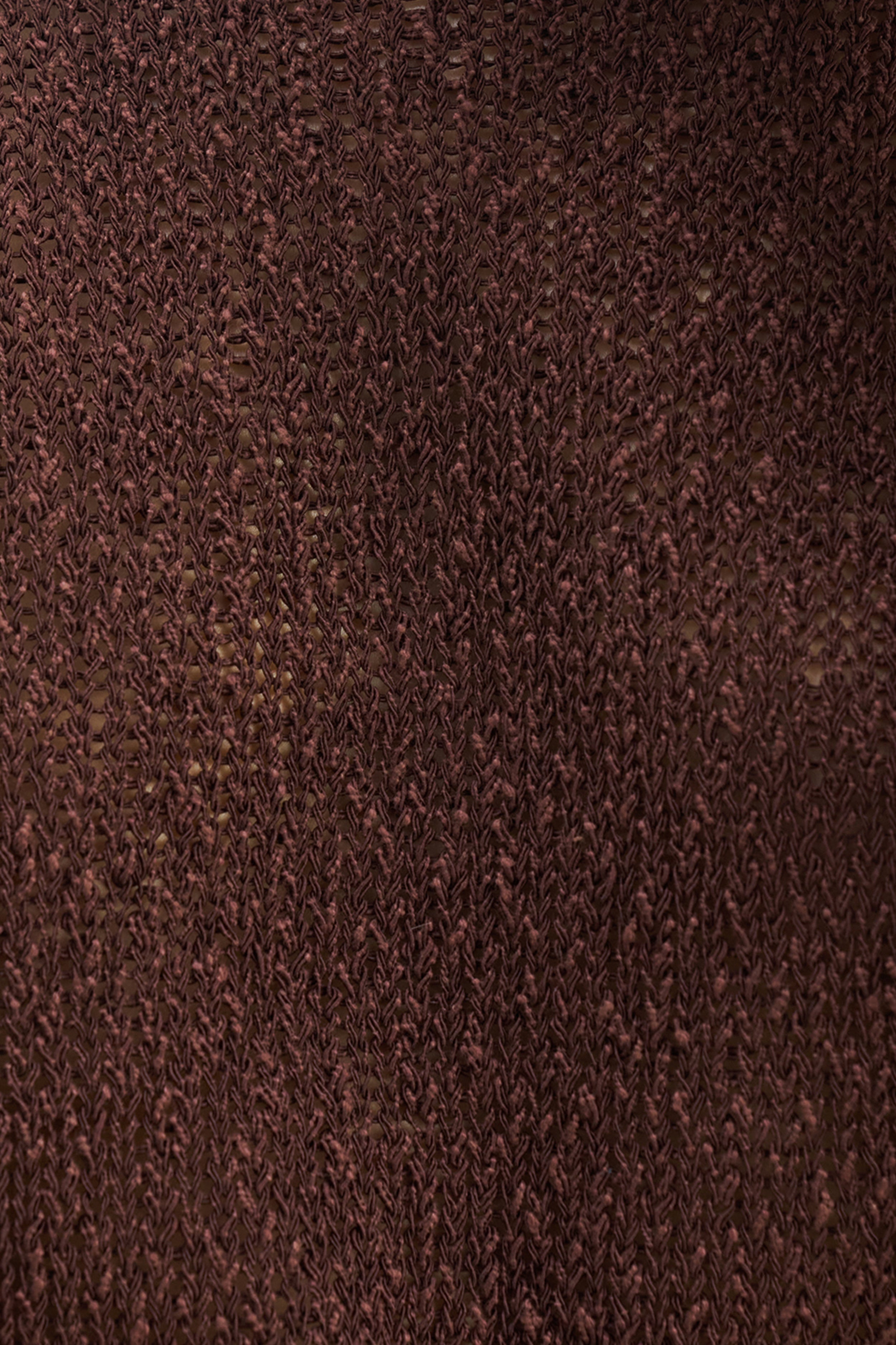 Crochet Knit Mini Shorts - Carob