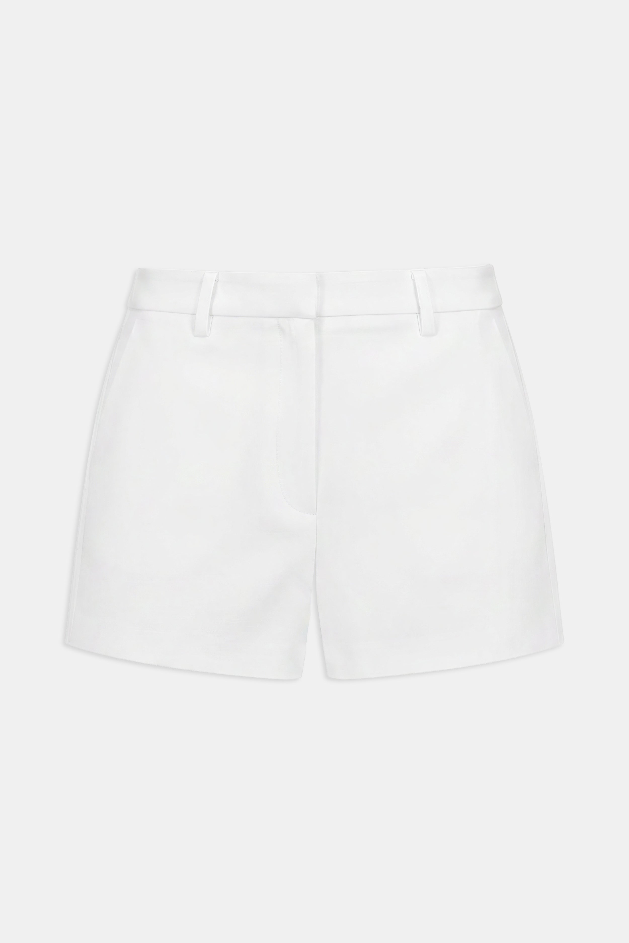 Formal Tailored Micro Shorts - Cream