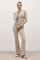 Base Sculpting Flared Leggings - Taupe