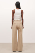 Formal Straight Leg Trousers - Oak