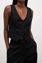 Formal Fitted Waistcoat - Black