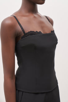 Tailored Bra Detail Bustier - Black