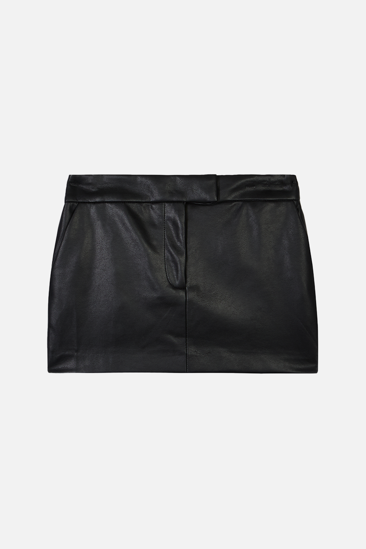 Leather Micro Mini Skirt - Black