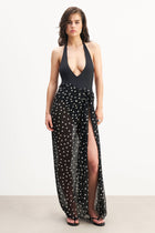 Chiffon Maxi Polka Dot Sarong Scarf -  Maxi Polka Dot