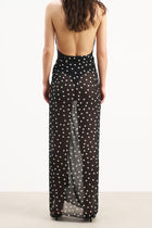 Chiffon Maxi Polka Dot Sarong Scarf -  Maxi Polka Dot