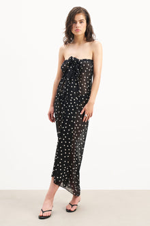 Chiffon Maxi Polka Dot Sarong Scarf -  Maxi Polka Dot