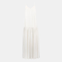 Flowing Dropped Waist Maxi Dress - Cream