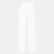 Effortless Pleated Wide Leg Trousers - White