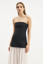 Structured Bodice Gown - Black/Cream
