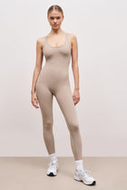 Base Sculpting Tank Unitard - Taupe