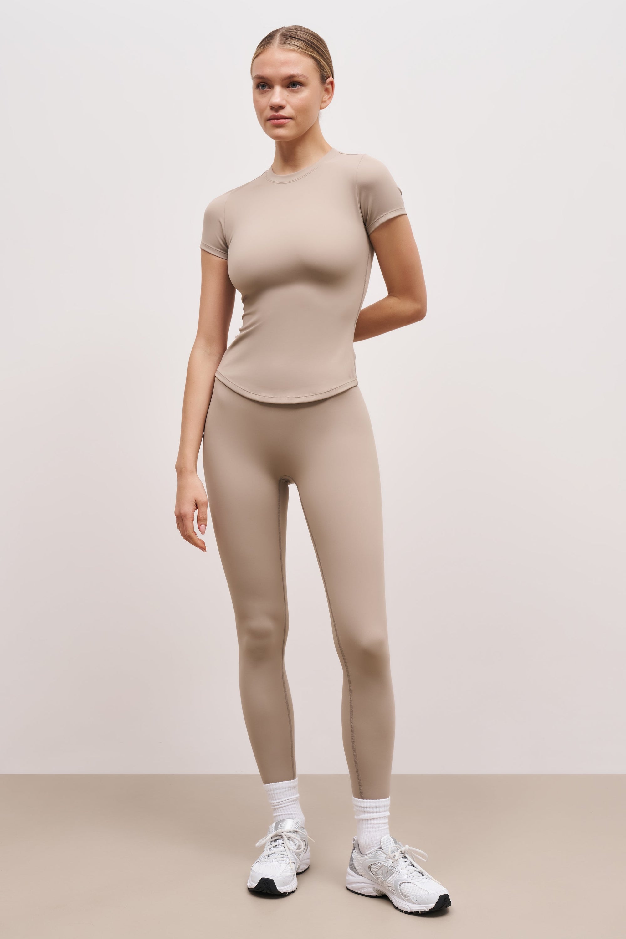 Base Sculpting T Shirt - Taupe