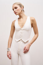 Classic Tailored Waistcoat - White