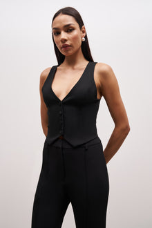 Classic Tailored Waistcoat - Black