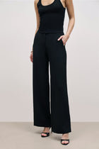 Effortless Wide Leg Trousers - Black