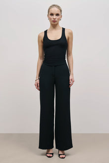 Effortless Wide Leg Trousers - Black