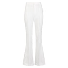 Wide Leg Suit Trousers - White