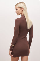 Fine Knit Mini Dress - Truffle