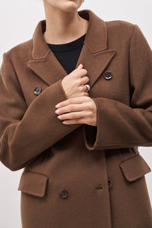 Double Faced Wool Dinner Coat - Brown