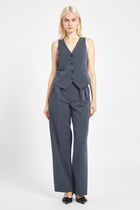 Boxy Waistcoat - Navy