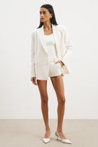 Formal Double Breasted Blazer - Cream