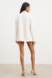 Formal Double Breasted Blazer - Cream