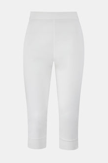 Tailored Capri Leggings - White