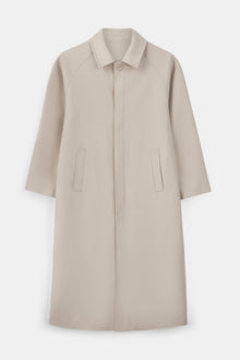 Clean Cut Longline Driving Coat - Stone