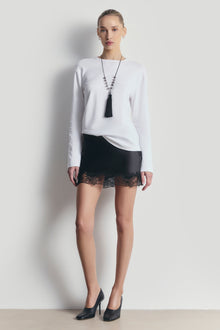 Oversized Longsleeve T Shirt - White