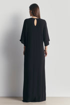 Relaxed Dropped Waist T-Shirt Gown - Black