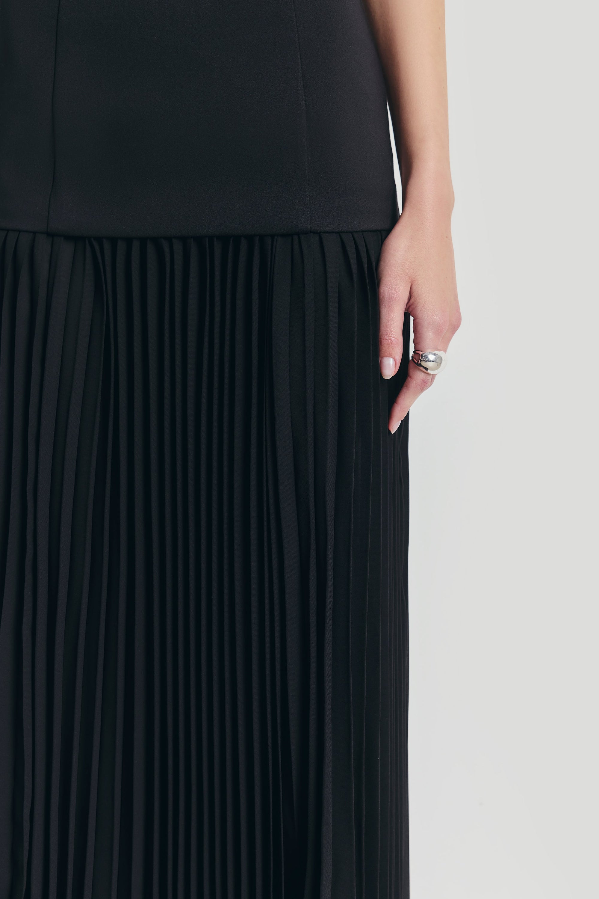Structured Bodice Gown - Black