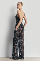 Chiffon V Neck Camisole Top -  Maxi Polka Dot