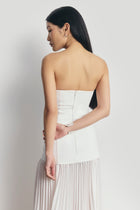 Structured Bodice Gown - White