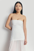 Structured Bodice Gown - White