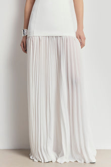 Structured Bodice Gown - White