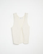 Crochet Knit Waistcoat - Cream