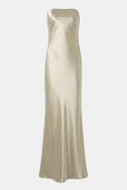 Strapless Maxi Dress - Bronze
