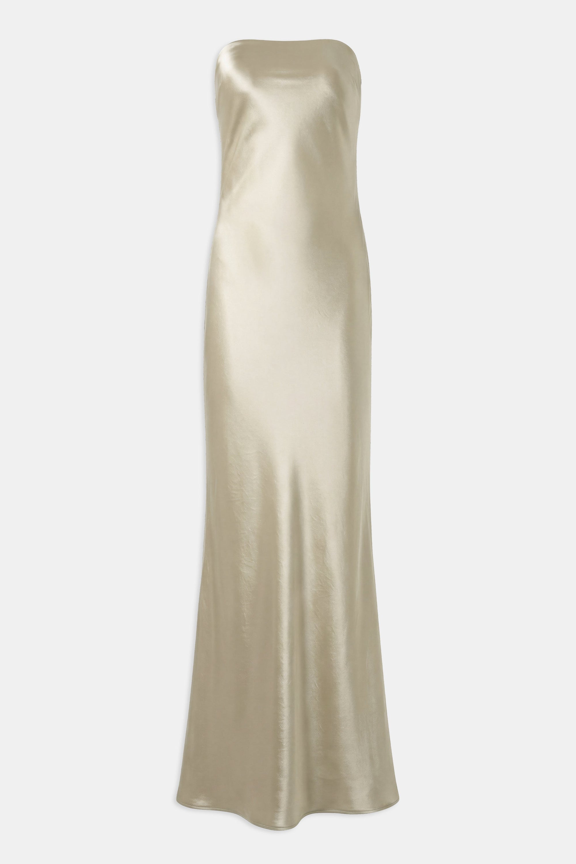 Strapless Maxi Dress - Bronze
