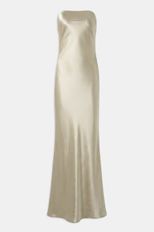 Strapless Maxi Dress - Bronze