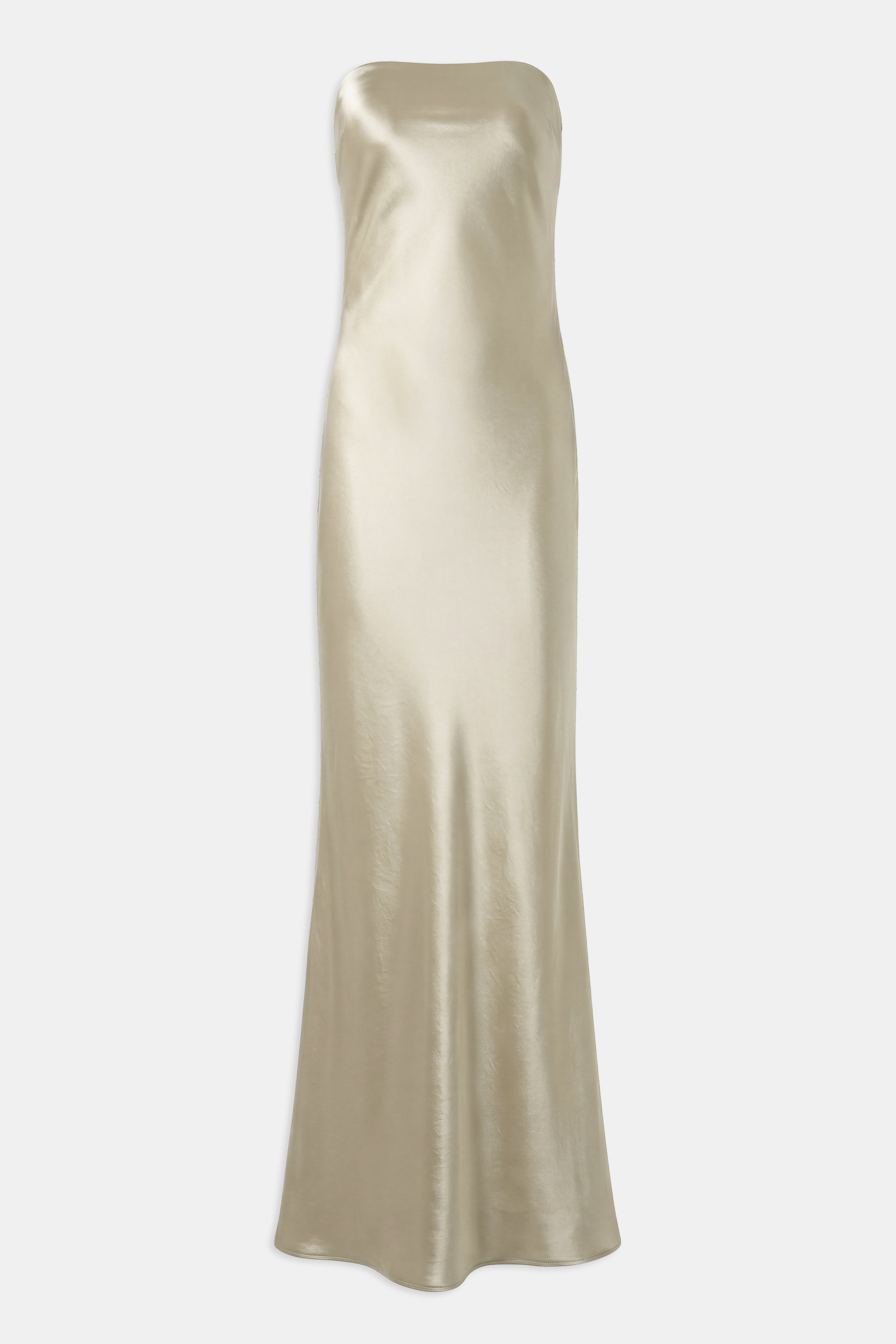 Strapless Maxi Dress - Bronze