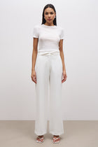 Effortless Wide Leg Trousers - White