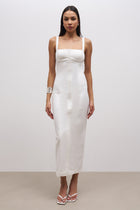 Square Neck Corset Maxi Dress - Ivory