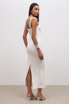 Square Neck Corset Maxi Dress - Ivory