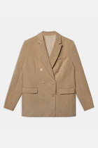 Formal Double Breasted Blazer - Oak