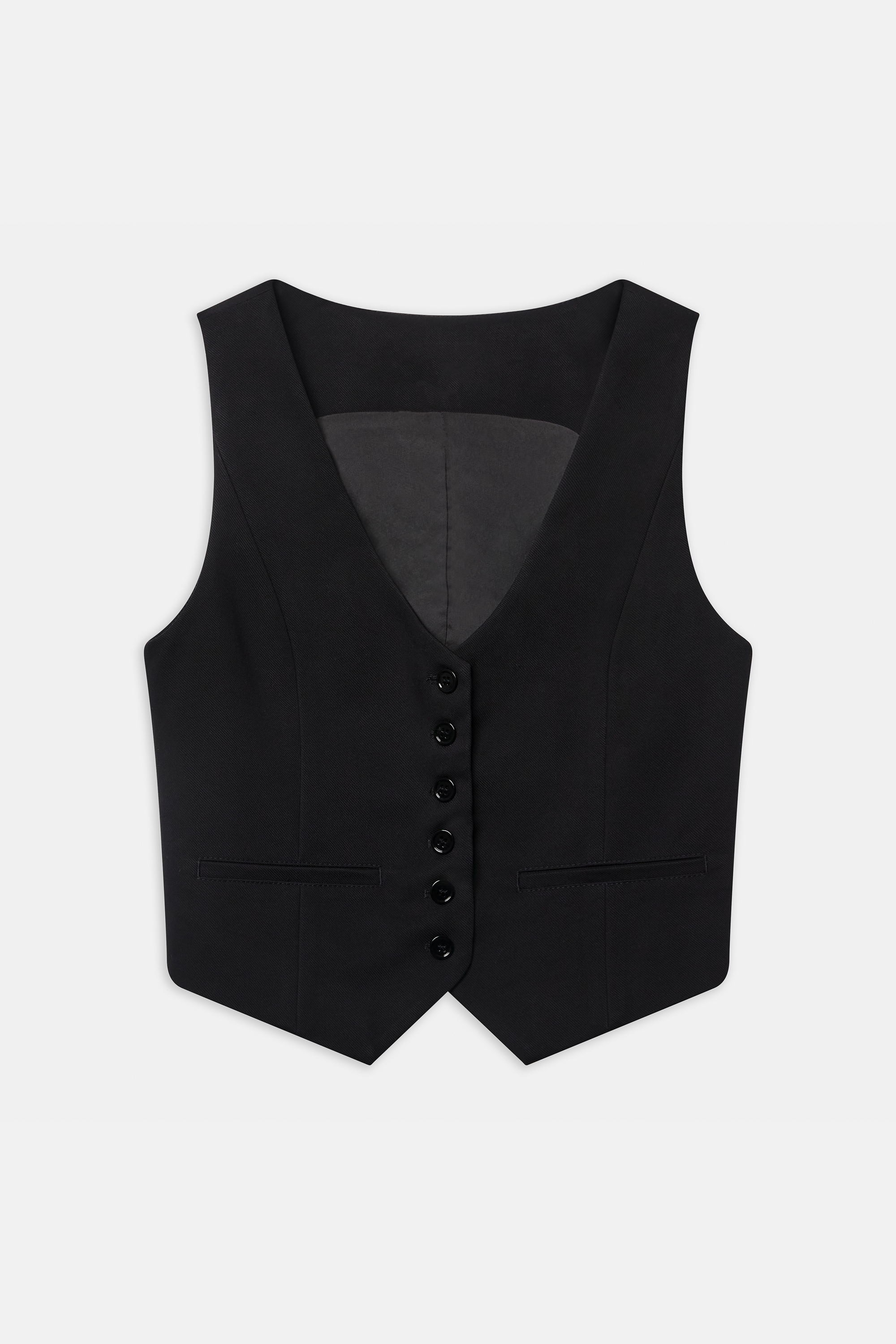 Formal Fitted Waistcoat - Black