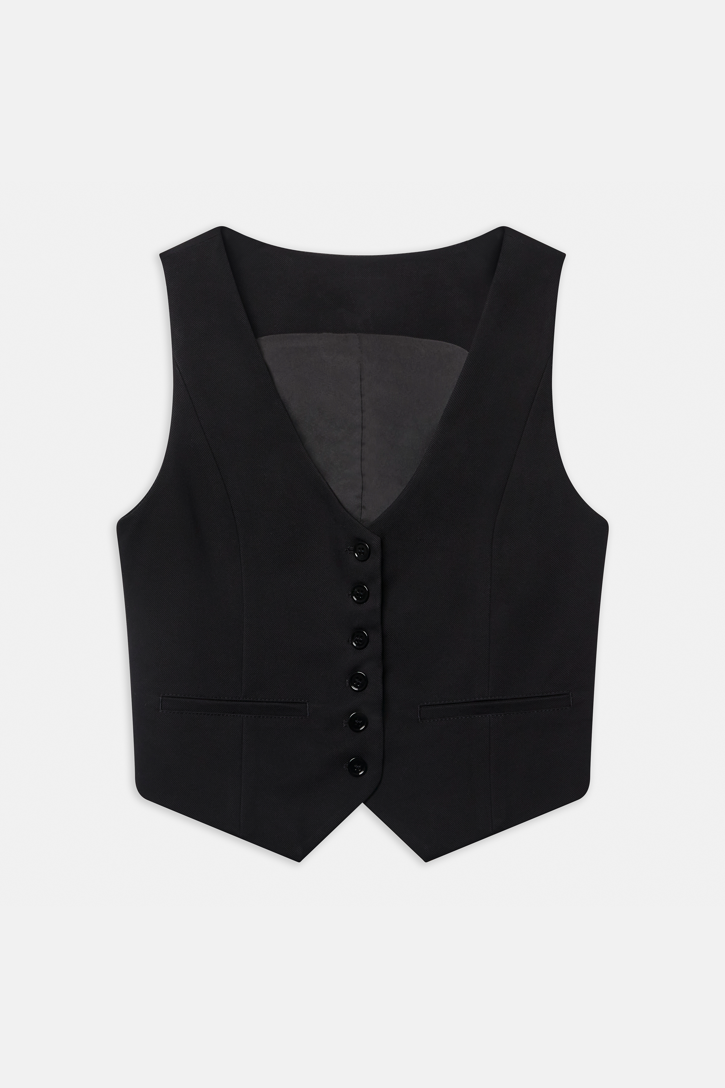 Formal Fitted Waistcoat - Black