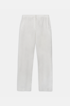 Tailored Linen Trousers - White