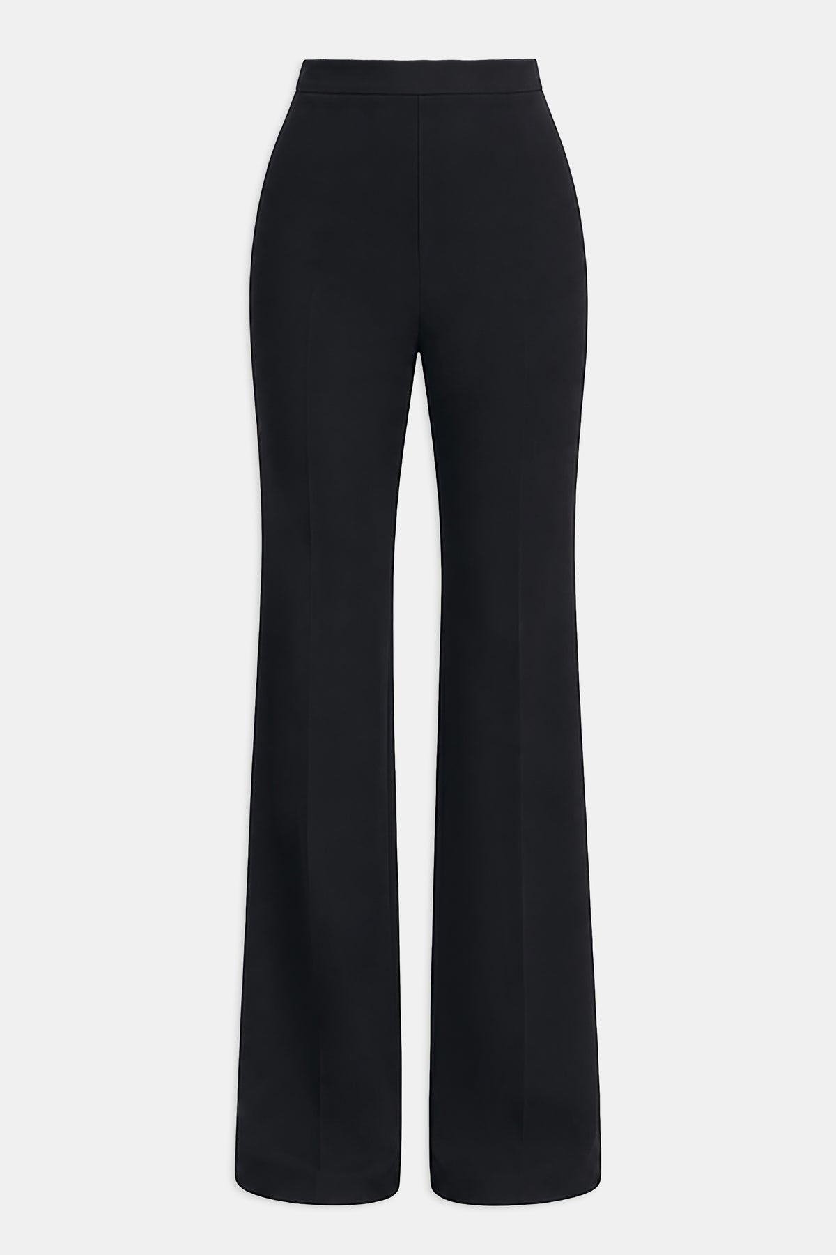 Tailored Clean Cut Wide Leg Trousers - Black