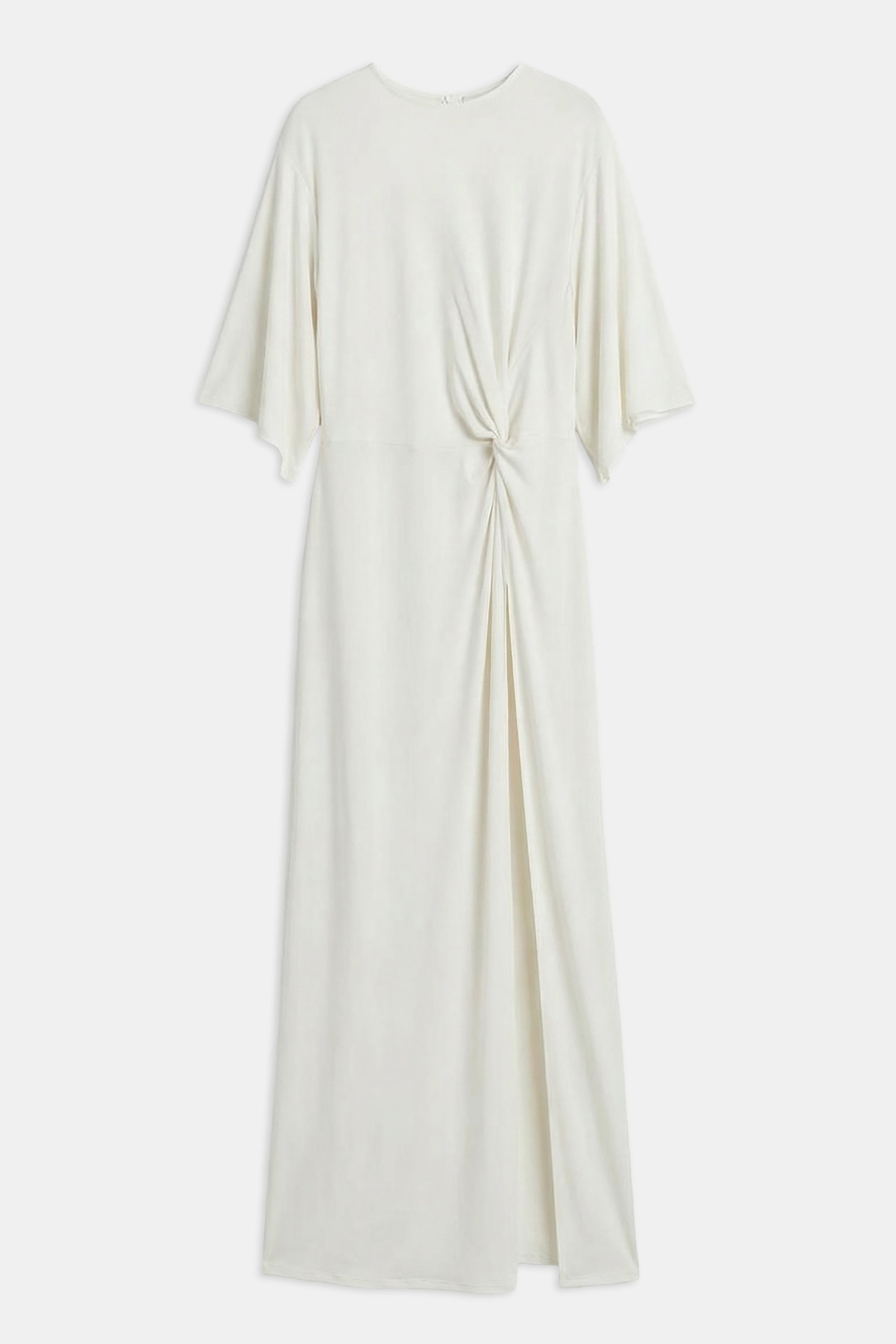 Relaxed Dropped Waist T-Shirt Gown - White