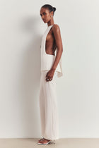 Clean Cut Low Rise Straight Leg Trousers - White