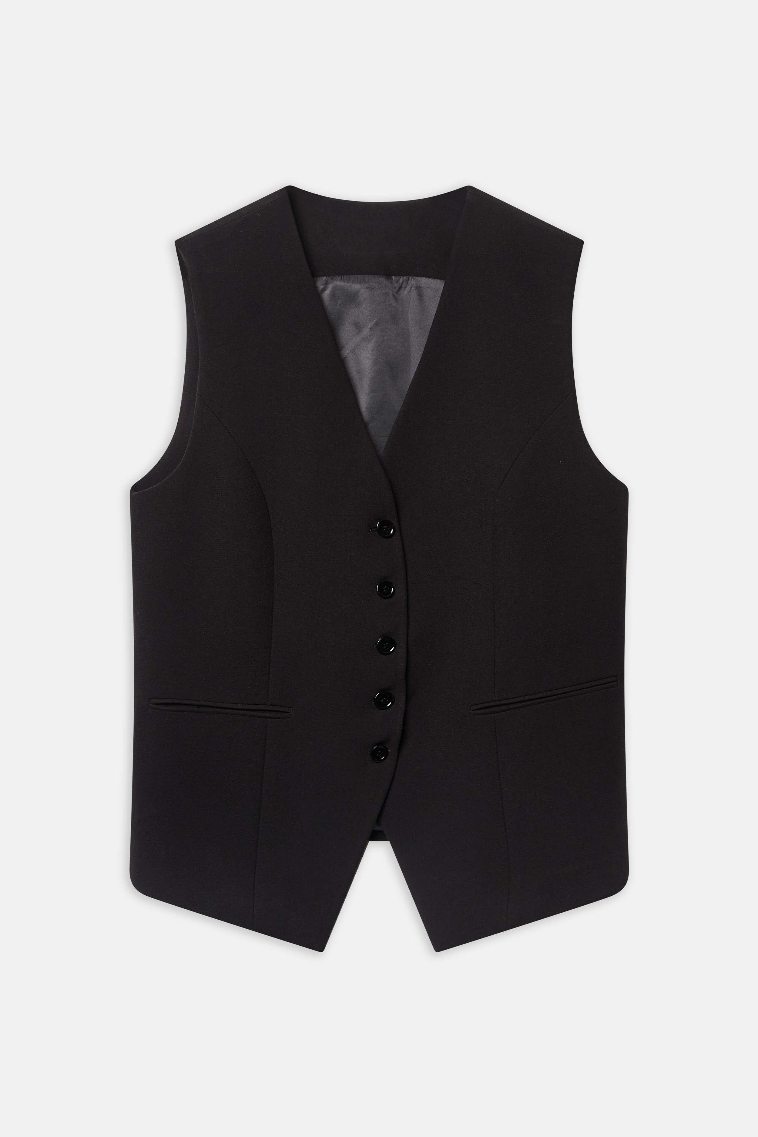 Oversized Waistcoat - Black